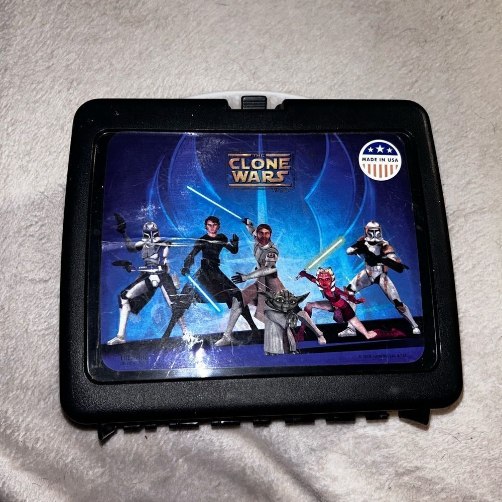 Thermos brand Star Wars Clone wars plastic lunchbox